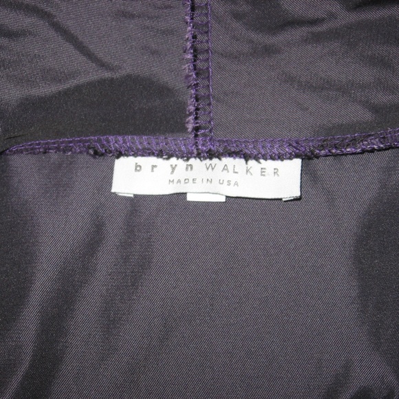 BRYN WALKER Gray Poly Shawl Collar Open Front Vest - Picture 6 of 6